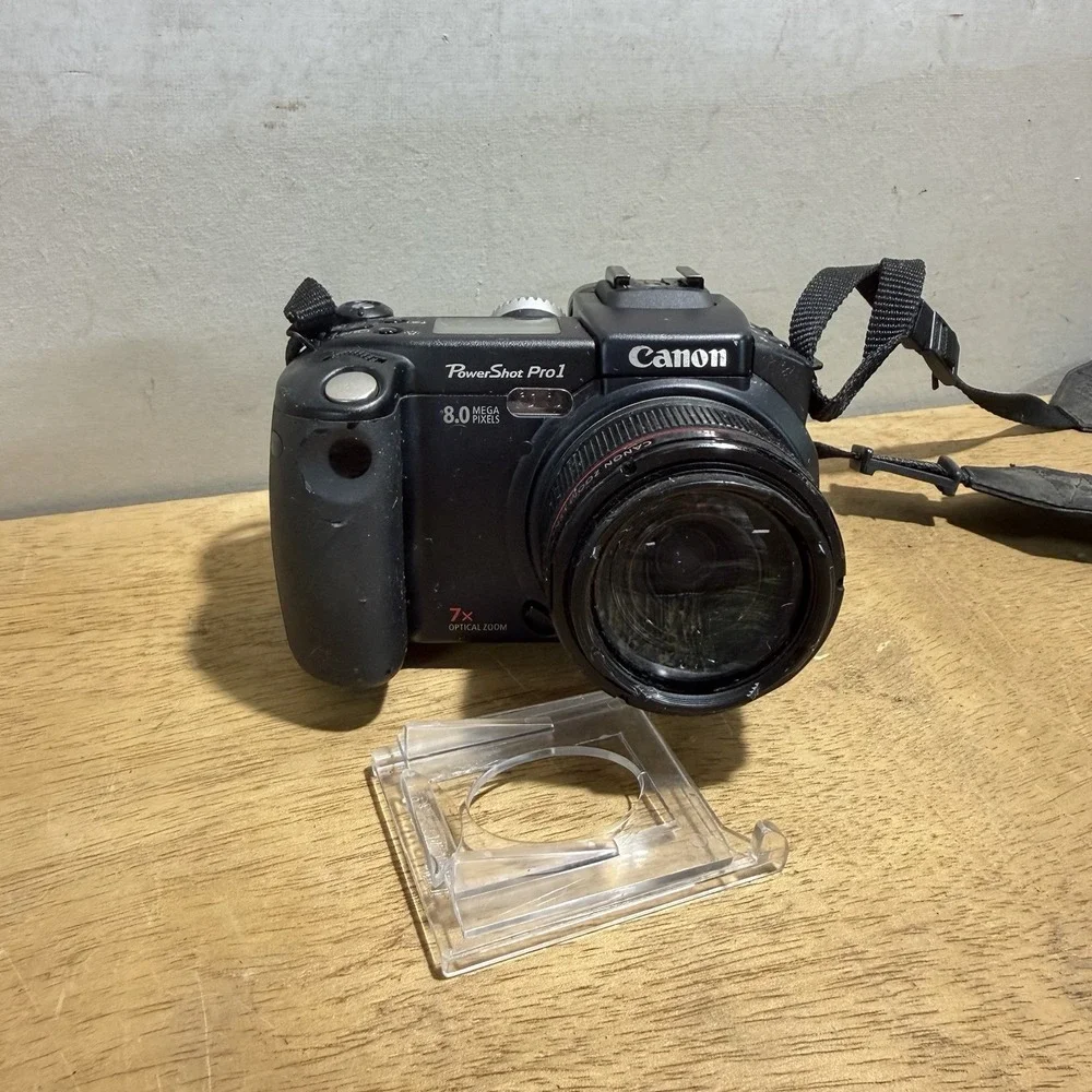 Canon PowerShot Pro1 Digital Camera 8.0MP Point Shoot 7x Zoom Tested Y2K 2000s